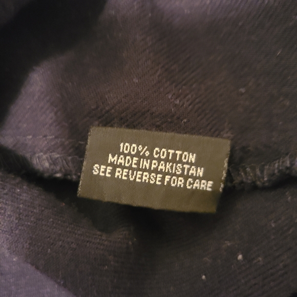 Milwaukee Leather MNG11655 Men's Solid Black Long Sleeve Cotton Flannel Shirt - Picture 5 of 6